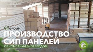 Производство СИП панелей от компании ЭкоЕвроДом. Показывает компания SIPGROUP.