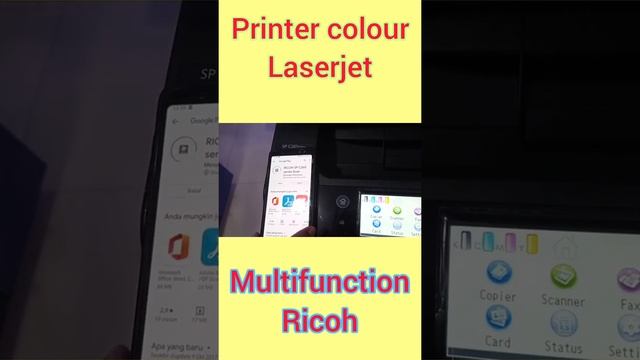 Coba print NFC dari hand phone || Printer Ricoh SP C261 SFNW colour laserjer multifunction