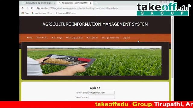 Agriculture Information Management System || Java Web Application Projects || Java Projects