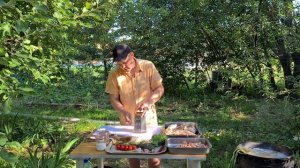 Рыбная солянка в казане