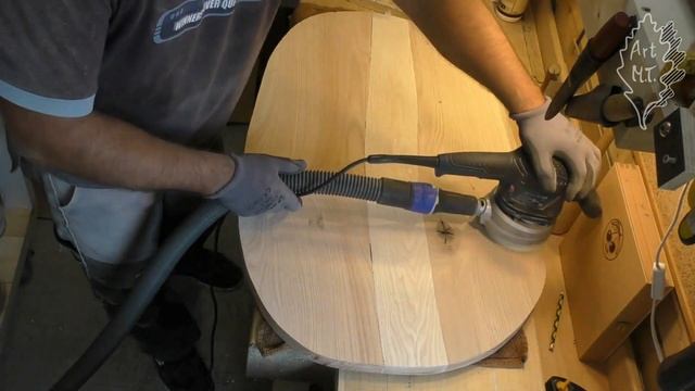 DIY Wooden Epoxy Coffee Table - in the shape of a coffee bean, part 1 | Maciek sam w domu смотреть онлайн