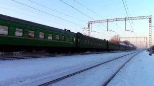ЧС2К-846 с поездом №18 Москва — Бишкек