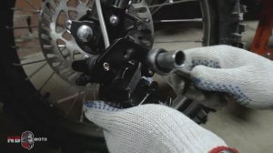 Замена передних колодок на питбайке