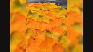 Осенняя подделка в детский садик! Зонтик с листиками своими руками