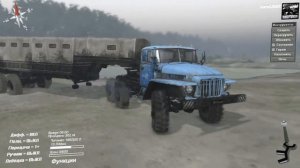 SpinTires. Демонстрация работы активного прицепа с управляемыми колесами