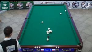 ФИНАЛ ЧЕМПИОНАТА ПО РУССКОМУ БИЛЬЯРДУ 2015! Игра Профи! Ливада - Осьминин