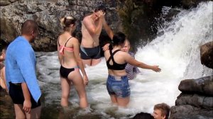 Искупались в водопаде
