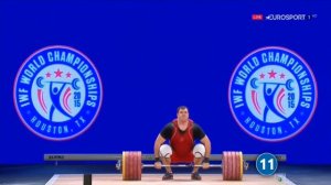 Лаша Талахадзе и Алексей Ловчев. Толчок 264 килограмма.