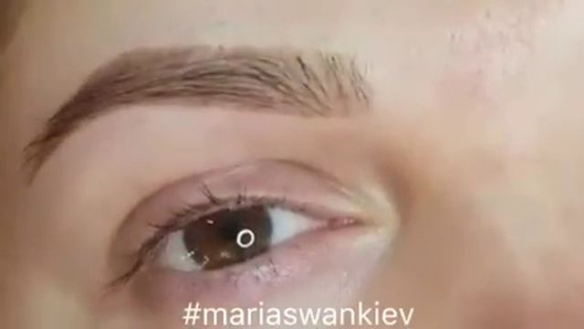Красивый татуаж в Киеве Пудровые брови #mariaswankiev смотреть онлайн