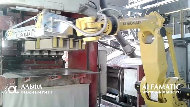 Паллетирование гиперпрессованных кирпичей промышленным роботом FANUC