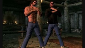 Skyrim dance - Farkas & Vilkas hit Rorikstead