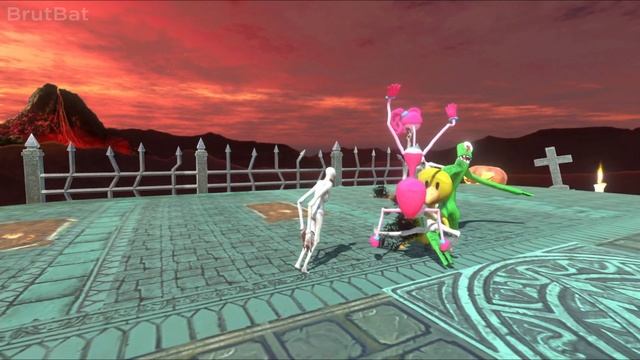 Rainbow Friends Had a Battle With ZOMBIES - Animal Revolt Battle Simulator ? смотреть онлайн