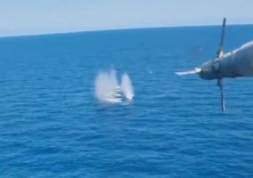 Минобороны РФ опубликовало видео с уничтожением катеров ВСУ в Черном море