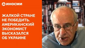 Жалкой стране не победить. Американский экономист высказался об Украине