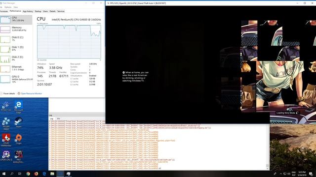 RPCS3 0.0.5 - GTA V - Pentium G4600 - GTX 970 - Test (OpenGL/Vulkan) смотреть онлайн
