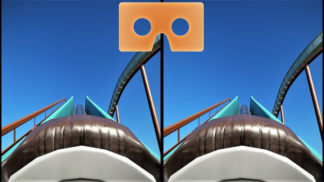 Water Roller Coaster 3D SBS VR box google cardboard video смотреть онлайн