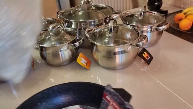Новый набор кастрюль/ Распаковка/ Гости на пороге