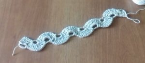 Тесьма крючком.