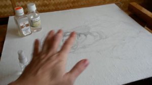 Как закрепить рисунок  на холсте или бумаге . How to fix the picture on the canvas or paper?