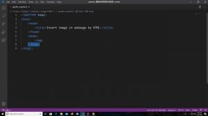 How to insert/add an Image in a Web page by using HTML (with Visual Studio Code Editor).