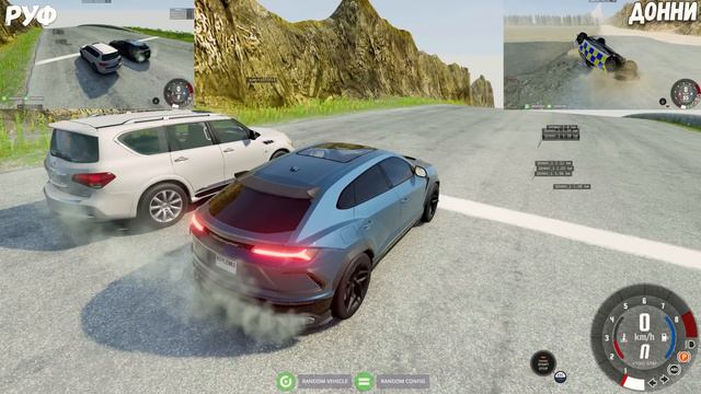 СПУСК С ГОРЫ БЕЗ ТОРМОЗОВ НА САМЫХ БЫСТРЫХ ТАЧКА В BEAM NG DRIVE смотреть онлайн