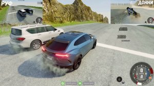 СПУСК С ГОРЫ БЕЗ ТОРМОЗОВ НА САМЫХ БЫСТРЫХ ТАЧКА В BEAM NG DRIVE