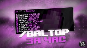Попал в /baltop за ЧАС ИГРЫ в НОВОМ ВАЙПЕ FunTime | Анархия Майнкрафт | Troxill Client