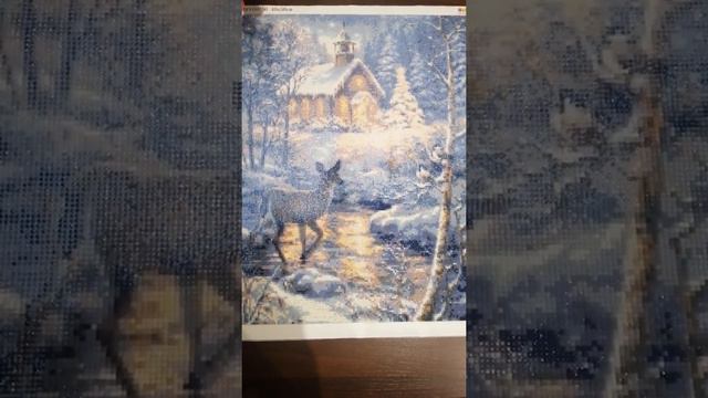 Покриття картин викладених в техніці "Діамантова вишивка", лаком 😍 смотреть онлайн