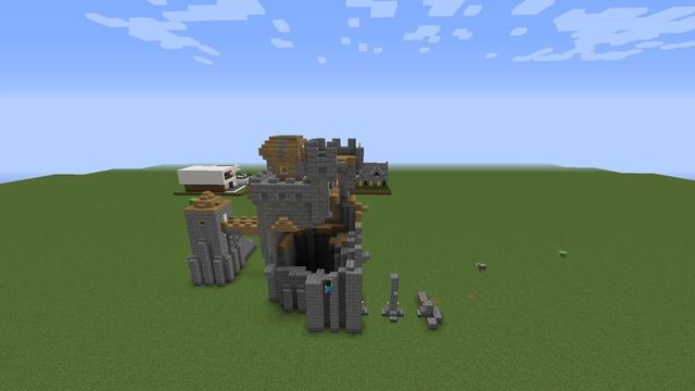 Построил красивый маленький замок в Майнкрафт смотреть онлайн