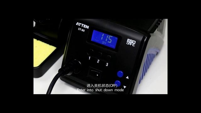 ATTEN ST-80 80W soldering station functional operation смотреть онлайн