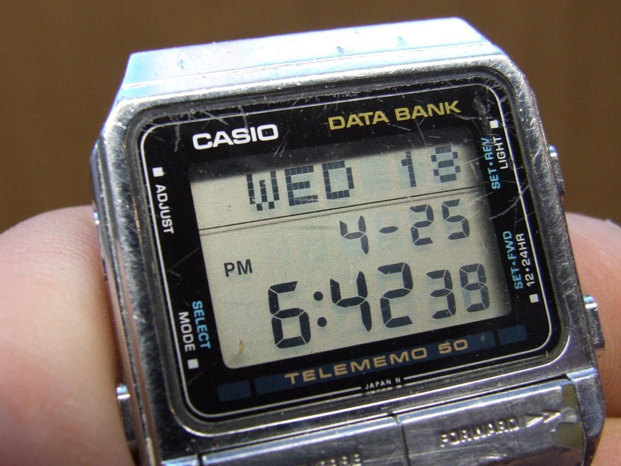 Винтажные часы Casio DB-500 TELEMEMO 50 БАНК ДАННЫХ Модель 262-ЯПОНИЯ-1984-год