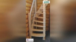 Русская лестница. Монтаж лестницы ЛС-91 М, поворот направо.