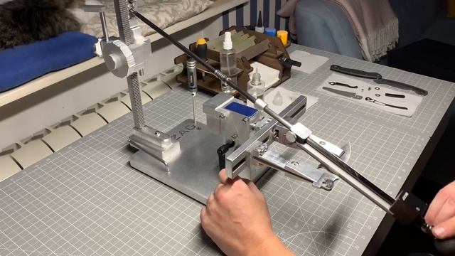 Заточка Spyderco Military CPM S30V на ZAG-MAX