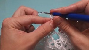 Большая овальная салфетка крючком. Часть 2. Крючок для начинающих.