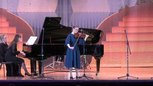 Анастасия Козлова на отчётном концерте Раменской ДШИ N1 01.04.2022