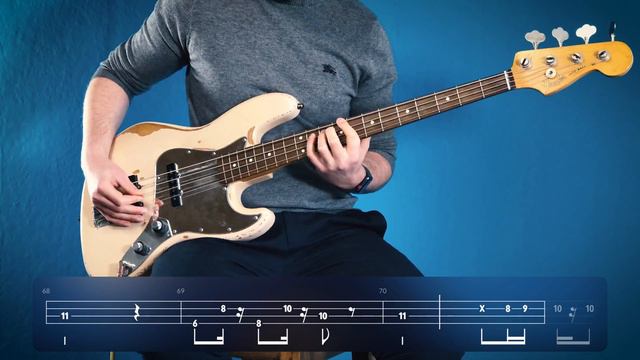 ELECTRIC FEEL - MGMT | Bass Only with Play Along Tabs
