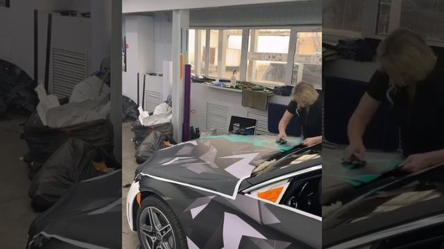 Оклейка автомобиля mercedes w205 в камуфляж смотреть онлайн