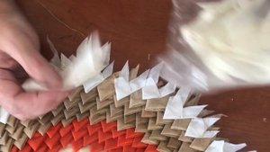 Опять Печворк. Коврик из кусочков ткани. Утилизация старья.