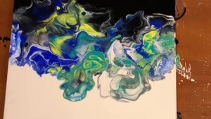 ФЛЮИД АРТ: рисование ЖИДКИМ АКРИЛОМ для начинающих