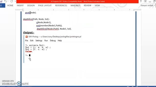 depth first search in prolog смотреть онлайн