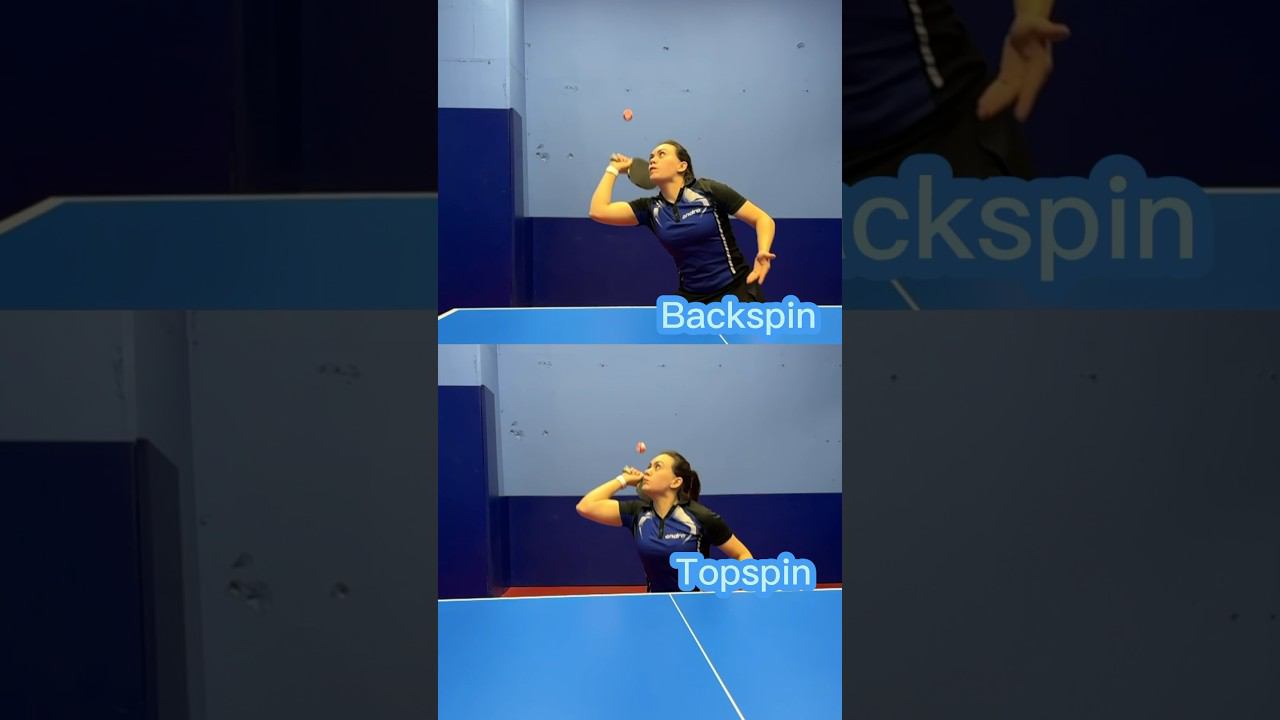 Backspin and Topspin tomahawk serve. #serve #shorts смотреть онлайн
