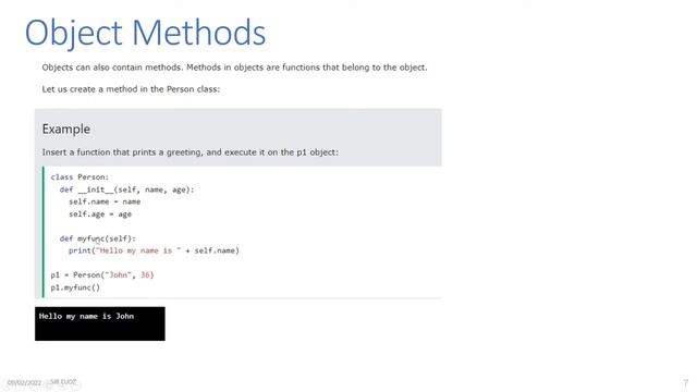 Python: Classes and Objects