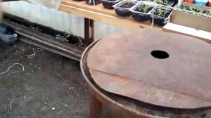 печь для теплицы  можно для отопления гаража..mp4