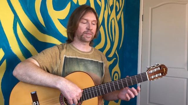 Простой ФИНГЕРСТАЙЛ на гитаре. Научу играть «КУЗНЕЧИК» одной левой! Урок 2