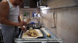 Пирог с мясом и картошкой