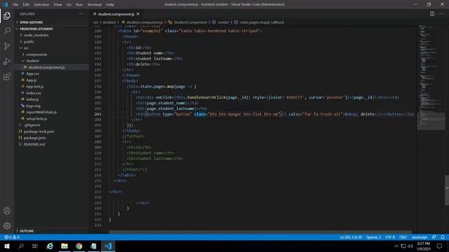 EP21. react delete data from api (crud) | Full Stack Web Development Tutorial Step By Step