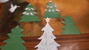 Новогодняя поделка для детского сада "Зимняя сказка" // New Year's craft for kindergarten