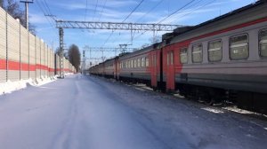 Утренние поезда Ярославского направления МЖД 27 февраля 2018 года