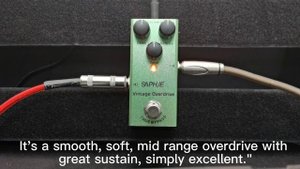 SAPHUE Electric Guitar Pedal Vintage Overdrive Demo
