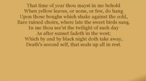 Shakespeare's Sonnets - Sonnet 73: That time of year thou mayst in me behold